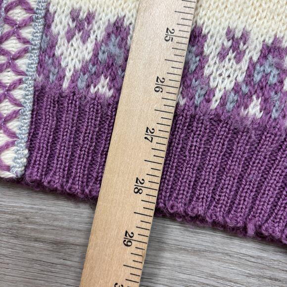 Vintage Nordstrikk Nordic Wool Knit Clasp Cardigan Sweater M's L W's XL Cottage - Picture 7 of 9